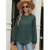 imageANRABESS Womens Long Sleeve Henley Tops Tunic Sweatshirt Loose Slit Casual Button Shirts Pullover 2026 Spring Winter OutfitsDark Green