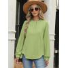 imageANRABESS Womens Long Sleeve Henley Tops Tunic Sweatshirt Loose Slit Casual Button Shirts Pullover 2026 Spring Winter OutfitsGreen