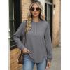 imageANRABESS Womens Long Sleeve Henley Tops Tunic Sweatshirt Loose Slit Casual Button Shirts Pullover 2026 Spring Winter OutfitsGrey