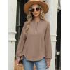imageANRABESS Womens Long Sleeve Henley Tops Tunic Sweatshirt Loose Slit Casual Button Shirts Pullover 2026 Spring Winter OutfitsKhaki