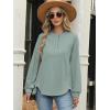 imageANRABESS Womens Long Sleeve Henley Tops Tunic Sweatshirt Loose Slit Casual Button Shirts Pullover 2026 Spring Winter OutfitsSage Green