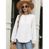 imageANRABESS Womens Long Sleeve Henley Tops Tunic Sweatshirt Loose Slit Casual Button Shirts Pullover 2026 Spring Winter OutfitsWhite