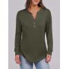 imageANRABESS Womens Long Sleeve Shirts Henley Tops Dressy Casual Blouse Trendy 2025 Fall Clothes Spring Vacation OutfitsArmy Green