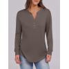 imageANRABESS Womens Long Sleeve Shirts Henley Tops Dressy Casual Blouse Trendy 2025 Fall Clothes Spring Vacation OutfitsBrown