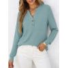 imageANRABESS Womens Long Sleeve Shirts Henley Tops Dressy Casual Blouse Trendy 2025 Fall Clothes Spring Vacation OutfitsCadet Blue