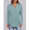 imageANRABESS Womens Long Sleeve Shirts Henley Tops Dressy Casual Blouse Trendy 2025 Fall Clothes Spring Vacation OutfitsCadet Blue