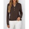 imageANRABESS Womens Long Sleeve Shirts Henley Tops Dressy Casual Blouse Trendy 2025 Fall Clothes Spring Vacation OutfitsCoffee
