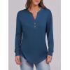 imageANRABESS Womens Long Sleeve Shirts Henley Tops Dressy Casual Blouse Trendy 2025 Fall Clothes Spring Vacation OutfitsDark Blue