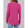imageANRABESS Womens Long Sleeve Shirts Henley Tops Dressy Casual Blouse Trendy 2025 Fall Clothes Spring Vacation OutfitsHot Pink