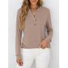 imageANRABESS Womens Long Sleeve Shirts Henley Tops Dressy Casual Blouse Trendy 2025 Fall Clothes Spring Vacation OutfitsLight Brown