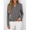 imageANRABESS Womens Long Sleeve Shirts Henley Tops Dressy Casual Blouse Trendy 2025 Fall Clothes Spring Vacation OutfitsLight Taupe