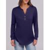 imageANRABESS Womens Long Sleeve Shirts Henley Tops Dressy Casual Blouse Trendy 2025 Fall Clothes Spring Vacation OutfitsNavy Blue