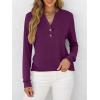 imageANRABESS Womens Long Sleeve Shirts Henley Tops Dressy Casual Blouse Trendy 2025 Fall Clothes Spring Vacation OutfitsPurple