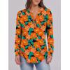 imageANRABESS Womens Long Sleeve Shirts Henley Tops Dressy Casual Blouse Trendy 2025 Fall Clothes Spring Vacation OutfitsTeal Orange Floral