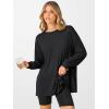 imageANRABESS Womens Oversized Long Sleeve shirts Fall Workout Tunic Tops Athletic Gym Tshirts Soft Basic Tees 2026 OutfitsBlack