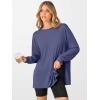 imageANRABESS Womens Oversized Long Sleeve shirts Fall Workout Tunic Tops Athletic Gym Tshirts Soft Basic Tees 2026 OutfitsBlue Gray