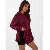 imageANRABESS Womens Oversized Long Sleeve shirts Fall Workout Tunic Tops Athletic Gym Tshirts Soft Basic Tees 2026 OutfitsBurgundy