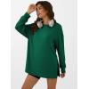 imageANRABESS Womens Oversized Long Sleeve shirts Fall Workout Tunic Tops Athletic Gym Tshirts Soft Basic Tees 2026 OutfitsGreen
