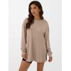 imageANRABESS Womens Oversized Long Sleeve shirts Fall Workout Tunic Tops Athletic Gym Tshirts Soft Basic Tees 2026 OutfitsLight Brown