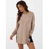 imageANRABESS Womens Oversized Long Sleeve shirts Fall Workout Tunic Tops Athletic Gym Tshirts Soft Basic Tees 2026 OutfitsLight Brown