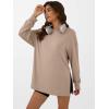 imageANRABESS Womens Oversized Long Sleeve shirts Fall Workout Tunic Tops Athletic Gym Tshirts Soft Basic Tees 2026 OutfitsLight Brown