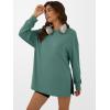 imageANRABESS Womens Oversized Long Sleeve shirts Fall Workout Tunic Tops Athletic Gym Tshirts Soft Basic Tees 2026 OutfitsSage Green