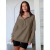 imageANRABESS Womens Oversized Sweatshirt Long Sleeve Henley Pullover Tops 2026 Spring Casual Button Loose Fit Teens OutfitsBrown