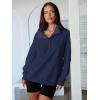 imageANRABESS Womens Oversized Sweatshirt Long Sleeve Henley Pullover Tops 2026 Spring Casual Button Loose Fit Teens OutfitsDark Blue