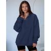 imageANRABESS Womens Oversized Sweatshirt Long Sleeve Henley Pullover Tops 2026 Spring Casual Button Loose Fit Teens OutfitsDark Blue