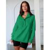 imageANRABESS Womens Oversized Sweatshirt Long Sleeve Henley Pullover Tops 2026 Spring Casual Button Loose Fit Teens OutfitsLight Green