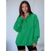 imageANRABESS Womens Oversized Sweatshirt Long Sleeve Henley Pullover Tops 2026 Spring Casual Button Loose Fit Teens OutfitsLight Green