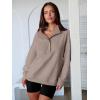 imageANRABESS Womens Oversized Sweatshirt Long Sleeve Henley Pullover Tops 2026 Spring Casual Button Loose Fit Teens OutfitsMocha