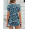 imageANRABESS Womens Short Sleeve Shirts Eyelet V Neck Tops Summer Business Casual Clothes 2026 Work Office TShirtsBlue White Green Floral
