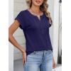 imageANRABESS Womens Short Sleeve Tops Boho V Neck Lace Shirts Dressy Casual Blouses Summer Cute Tunic 2026 Trendy Fashion ClothesDeep Royal Blue