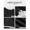 imageANRABESS Womens Short Sleeve Tops Built in Bra 2026 Summer T Shirts Slim Fitted Going Out Y2K Basic Tee Vacation ClothesBlack