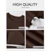 imageANRABESS Womens Short Sleeve Tops Built in Bra 2026 Summer T Shirts Slim Fitted Going Out Y2K Basic Tee Vacation ClothesDark Brown