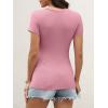 imageANRABESS Womens Short Sleeve Tops Built in Bra 2026 Summer T Shirts Slim Fitted Going Out Y2K Basic Tee Vacation ClothesDusty Pink