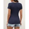 imageANRABESS Womens Short Sleeve Tops Built in Bra 2026 Summer T Shirts Slim Fitted Going Out Y2K Basic Tee Vacation ClothesNavy Blue