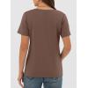 imageANRABESS Womens Short Sleeve Tops Casual V Neck Wrinkle  Free Basic T Shirts Summer Cute Tee 2026 Spring Fashion ClothesBrown