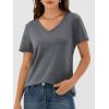 imageANRABESS Womens Short Sleeve Tops Casual V Neck Wrinkle  Free Basic T Shirts Summer Cute Tee 2026 Spring Fashion ClothesGrey