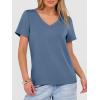 imageANRABESS Womens Short Sleeve Tops Casual V Neck Wrinkle  Free Basic T Shirts Summer Cute Tee 2026 Spring Fashion ClothesGrey Blue