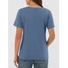 imageANRABESS Womens Short Sleeve Tops Casual V Neck Wrinkle  Free Basic T Shirts Summer Cute Tee 2026 Spring Fashion ClothesGrey Blue