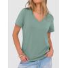 imageANRABESS Womens Short Sleeve Tops Casual V Neck Wrinkle  Free Basic T Shirts Summer Cute Tee 2026 Spring Fashion ClothesLight Green