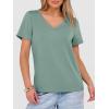 imageANRABESS Womens Short Sleeve Tops Casual V Neck Wrinkle  Free Basic T Shirts Summer Cute Tee 2026 Spring Fashion ClothesLight Green