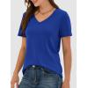 imageANRABESS Womens Short Sleeve Tops Casual V Neck Wrinkle  Free Basic T Shirts Summer Cute Tee 2026 Spring Fashion ClothesRoyal Blue