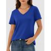 imageANRABESS Womens Short Sleeve Tops Casual V Neck Wrinkle  Free Basic T Shirts Summer Cute Tee 2026 Spring Fashion ClothesRoyal Blue