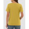 imageANRABESS Womens Short Sleeve Tops Casual V Neck Wrinkle  Free Basic T Shirts Summer Cute Tee 2026 Spring Fashion ClothesYellow