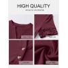 imageANRABESS Womens Short Sleeve Tops Henley V Neck Blouses Dressy Casual 2026 Summer Trendy Tee Shirts Work Business OutfitsBurgundy Red