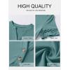 imageANRABESS Womens Short Sleeve Tops Henley V Neck Blouses Dressy Casual 2026 Summer Trendy Tee Shirts Work Business OutfitsGray Green