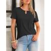 imageANRABESS Womens Short Sleeve Tops Summer Tshirts Cute Keyhole Neck Casual Basic Tee Dressy Work 2026 Spring Trendy OutfitsBlack